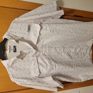 Tommy Hilfiger White and Red Men's Shirt